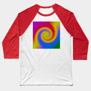 Rainbow Swirl Baseball T-Shirt